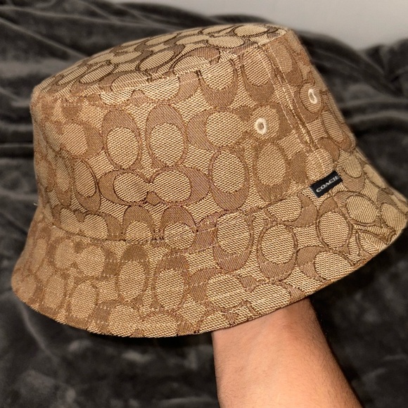 Coach Signature Jacquard Bucket Hat - Picture 2 of 3